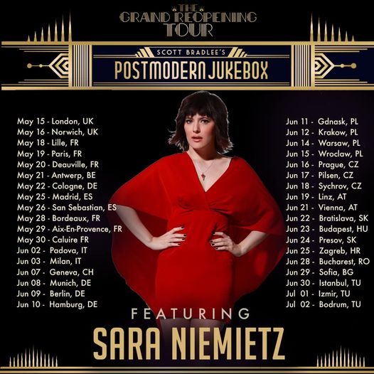 Sara Niemietz will tour with Postmodern Jukebox, Spring 2022